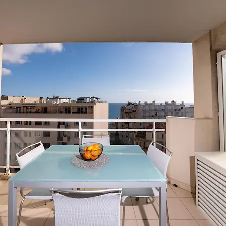 #47 Staywizus - Californie 1 Bdr Ac Garage Sea View Terrace 1 Min To Appartement *